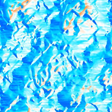 Dalgalı yaz boyası arka planı. Plaj mayosu için farklı renk karışımı, modaya uygun moda baskı. Boho dijital suluboya efekti damlatıyor. Yüksek çözünürlüklü, kusursuz desen materyali.