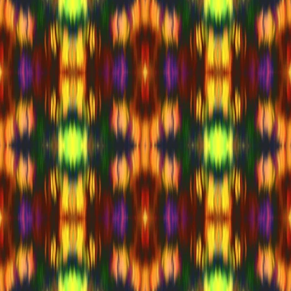 Optická kravata barvivo kaleidoskop rozmazání textury pozadí. Bezproblémový ombre efekt ombre. Osmdesátá léta styl retro geometrické zrcadlo vzor. Funky Beach oblečení módní textil s vysokým rozlišením — Stock fotografie