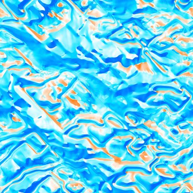 Dalgalı yaz boyası arka planı. Plaj mayosu için farklı renk karışımı, modaya uygun moda baskı. Boho dijital suluboya efekti damlatıyor. Yüksek çözünürlüklü, kusursuz desen materyali.