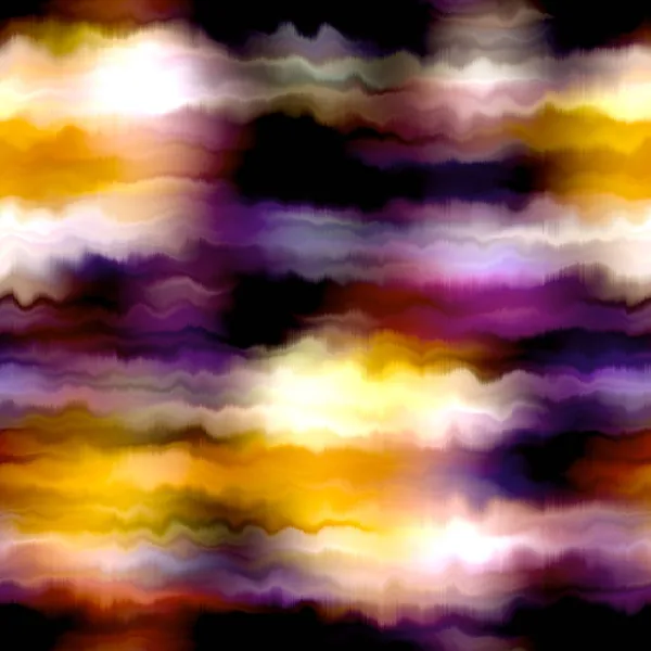 Blödning rand sommar slips färgämne batik strand slitage mönster. Sömlös variegerad lutning utrymme färgade shibori effekt. Tvättas ut måleri trendiga mode tryck bakgrund. — Stockfoto