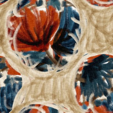 Sahil kulübesi mavi kırsal, pürüzsüz doku. Sahildeki el baskının üzerine batik etkisi çizmiş. Modern keten kaplamalı arka plan. Yüksek kaliteli jpg kumaşı.