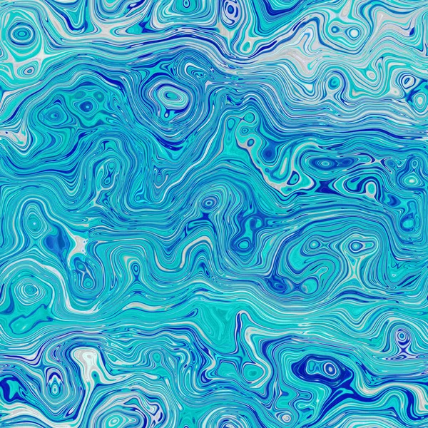 Ege mavisi benekli girdap mermer denizcilik dokusu arka planı. Yaz kıyı yaşam tarzı ev dekorasyonu. Sıvı mavi su akış efekti tekstil dikişsiz desen boyadı. — Stok fotoğraf