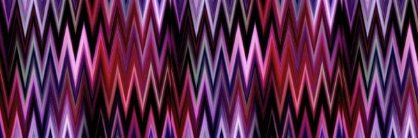 Indonesien utrymme färgad gradient ikat gränsen mönster. Sömlös färgglada brokiga sicksack kant trim effekt. Retro 1970-talets mode ändlöst band. — Stockfoto