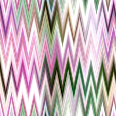 Endonezya uzayı gradyan ikat desenini boyamış. Kusursuz renklendirilmiş zig zag etkisi. 1970 'lerin moda baskısı geçmişi