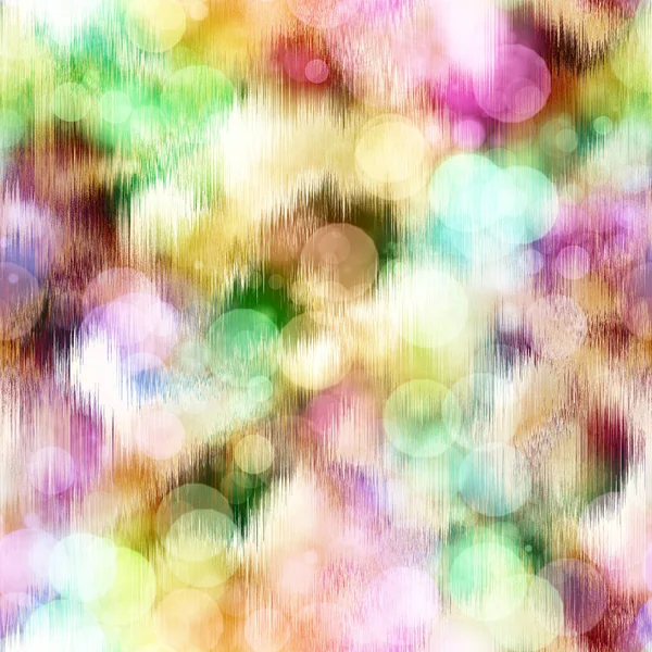 Seamless seventies tie dye bokeh texture. Hippie summer repeat background with ink dyed effect. — Stock Photo, Image