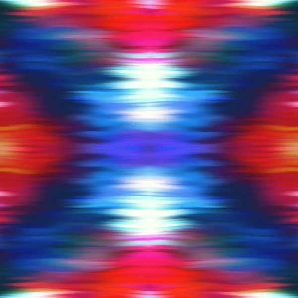 Optische Krawattenfärbekaleidoskop verschwimmen Textur Hintergrund. Nahtlos ausgewaschener Symmetrie-Ombre-Effekt. Retro geometrisches Spiegelmuster im Stil der 80er Jahre. Hohe Auflösung funky beach wear fashion textile — Stockfoto