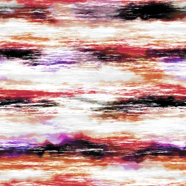 Streaked bruten rand sommar slips färgämne batik strand slitage mönster. Sömlös fläckfri rymdfärgad shibori effekt. Tvättas ut måleri trendiga mode tryck bakgrund. — Stockfoto