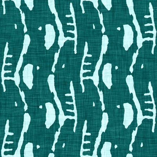 Égei-tengeri kék törött csík rusztikus vászon textúra háttér. Nyári vonal tengerparti életstílus. Világos türkiz kék ruha hatása textil zökkenőmentes minta. Kimosott tengerparti ház szövet. — Stock Fotó