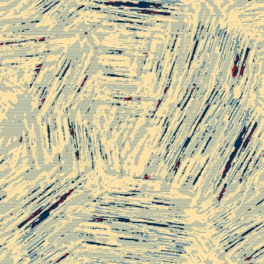 Eğlenceli sarı, kırmızı, soyut, dikişsiz doku. Modern retro-yüzme her yerde moda. Sahilde yaşam yastığı kaplaması ya da sahil evi kumaş arka planı. Yüksek kalite jpg batik swatch.