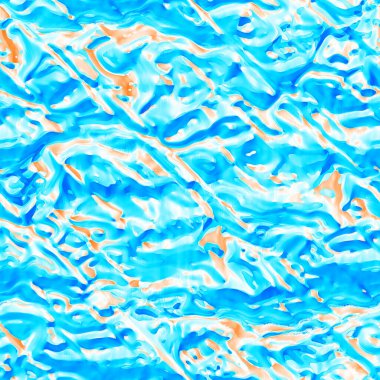 Dalgalı yaz boyası arka planı. Plaj mayosu için farklı renk karışımı, modaya uygun moda baskı. Boho dijital suluboya efekti damlatıyor. Yüksek çözünürlüklü, kusursuz desen materyali.