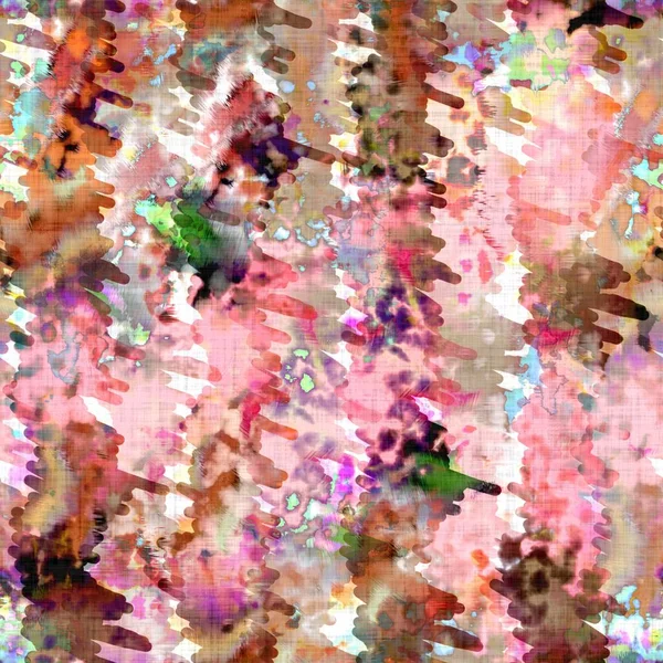 メッシー夏ネクタイ染料バティックビーチウェアパターン。シームレスなカラフルな染色スペースは、ファッション効果を染め。柔らかい家具の背景を洗い流しました. — ストック写真