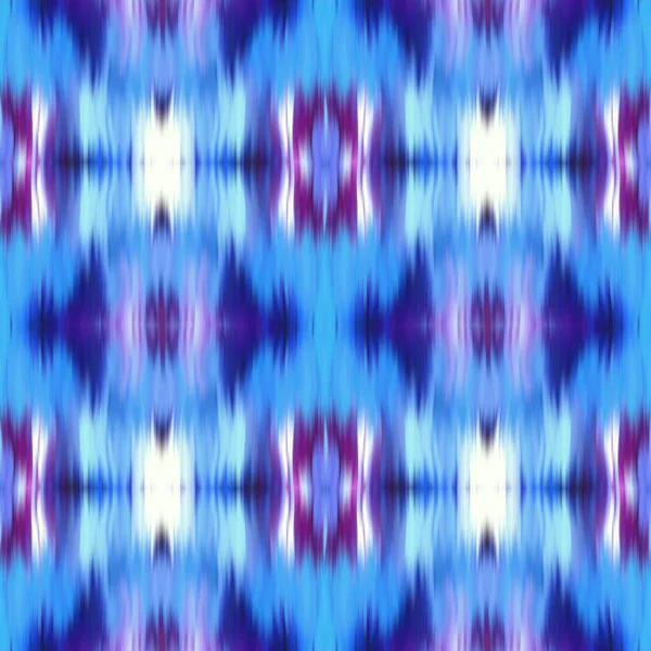 Optická kravata barvivo kaleidoskop rozmazání textury pozadí. Bezproblémový ombre efekt ombre. Osmdesátá léta styl retro geometrické zrcadlo vzor. Funky Beach oblečení módní textil s vysokým rozlišením — Stock fotografie