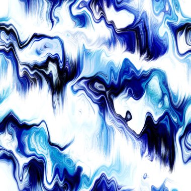 Dalgalı yaz boyası arka planı. Plaj mayosu için nemli ombre renk karışımı, modaya uygun moda baskısı. Damlayan dijital sıvı suluboya girdap etkisi. Yüksek çözünürlüklü dikişsiz kalıp materyal.