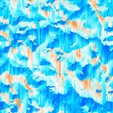 Dalgalı yaz boyası arka planı. Plaj mayosu için farklı renk karışımı, modaya uygun moda baskı. Boho dijital suluboya efekti damlatıyor. Yüksek çözünürlüklü, kusursuz desen materyali.