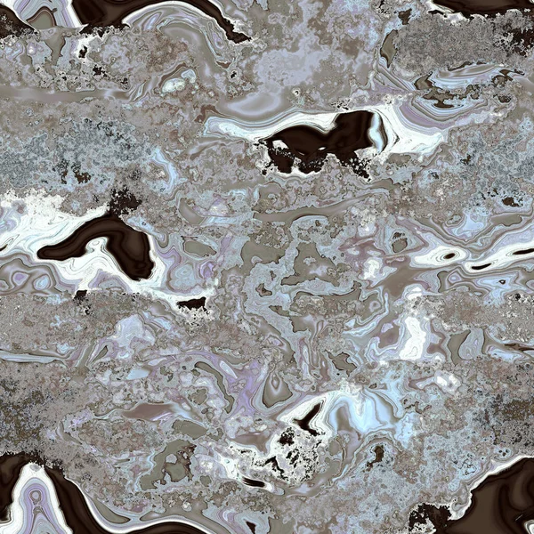 Marmeren wervelsteen naadloze natuurlijke textuur. Aardse toon ruwe korrel semi edelsteen effect patroon achtergrond tegel. — Stockfoto