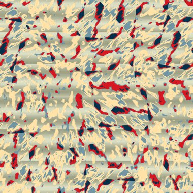 Eğlenceli sarı, kırmızı, soyut, dikişsiz doku. Modern retro-yüzme her yerde moda. Sahilde yaşam yastığı kaplaması ya da sahil evi kumaş arka planı. Yüksek kalite jpg batik swatch.