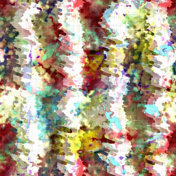 Mocskos nyári nyakkendő festék batik strand viselet mintát. Zökkenőmentes színes folt tér festett hatás divat. Kimosott puha bútorozási háttér. — Stock Fotó
