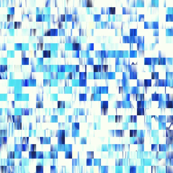 Optical low poly pixel grid dye blur texture background. Seamless washed out geometric ombre effect. 80s style retro square shape pattern. High resolution funky beach wear fashion textile tile. — Stock Photo, Image