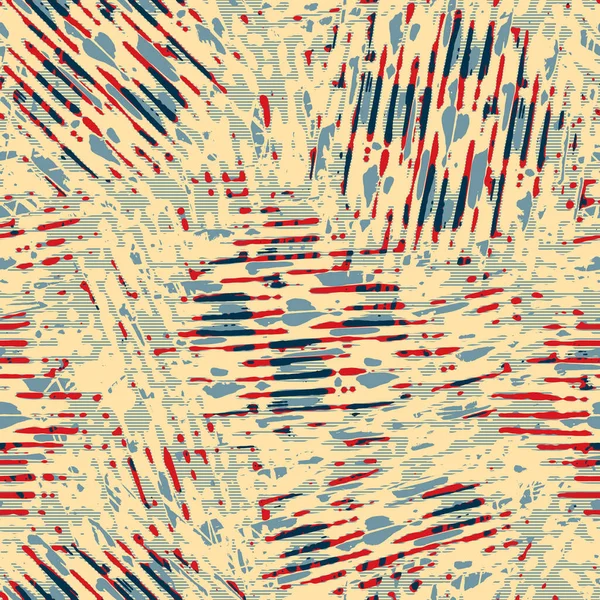 Eğlenceli sarı, kırmızı, soyut, dikişsiz doku. Modern retro-yüzme her yerde moda. Sahilde yaşam yastığı kaplaması ya da sahil evi kumaş arka planı. Yüksek kalite jpg batik swatch.