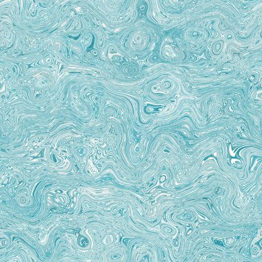 Ege mavisi benekli girdap mermer denizcilik dokusu arka planı. Yaz kıyı yaşam tarzı ev dekorasyonu. Sıvı mavi su akış efekti tekstil dikişsiz desen boyadı.