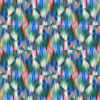 Optik arıza üçgeni boyalı geometrik doku arka planı. Kusursuz sıvı akış efekti yama şebekesi malzemesi. Modern ıslak, çeşitli sıvı bulanıklığı deseni. 