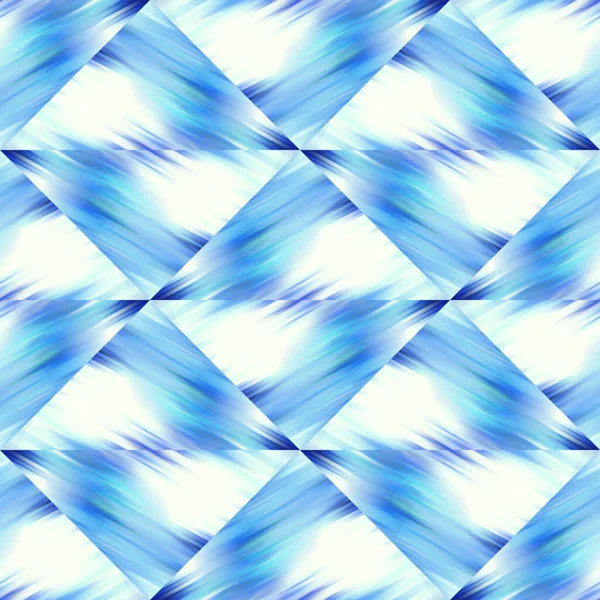 Glitch óptica triângulo amarrar tintura geométrica textura fundo. Material de grade de retalhos de efeito de fluxo líquido sem costura. Padrão de borrão fluido variegado molhado moderno. — Fotografia de Stock
