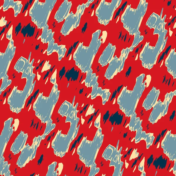 Benekli deniz mavisi, kırmızı, sarı, pürüzsüz doku. Modern retro-yüzme modadan izler giyer. Memphis tarzı maskülen grunge soyut arka plan. Yüksek kaliteli jpg kumaşı.