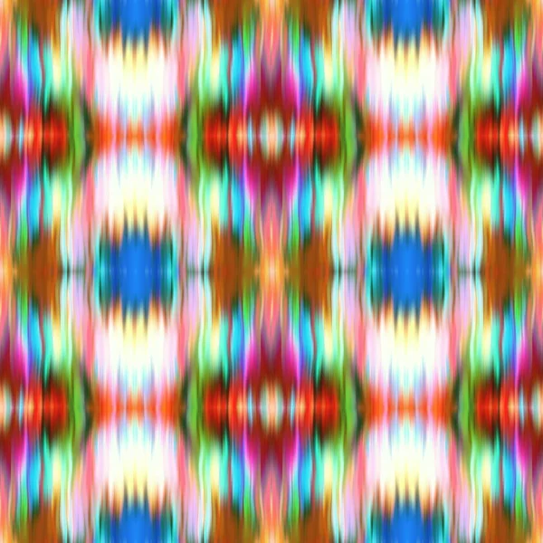 Optical tie dye kaleidoscope blur texture background. Seamless washed out symmetry ombre effect. 80s style retro geometric mirror pattern. High resolution funky beach wear fashion textile — Stock Photo, Image