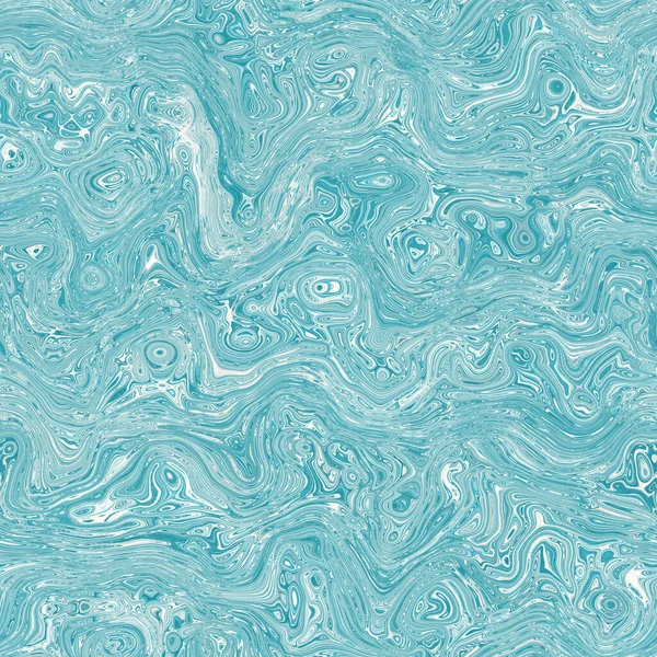 Ege mavisi benekli girdap mermer denizcilik dokusu arka planı. Yaz kıyı yaşam tarzı ev dekorasyonu. Sıvı mavi su akış efekti tekstil dikişsiz desen boyadı.