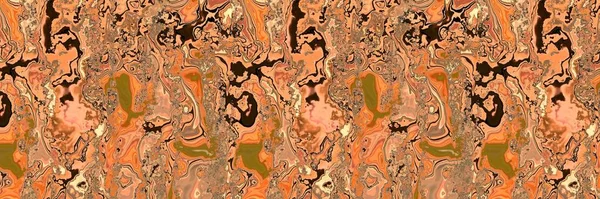 Marmeren wervelsteen naadloze natuurlijke border textuur. Aardse toon ruwe korrel semi edelsteen effect lint. Natuur patroon achtergrond randafwerking. — Stockfoto