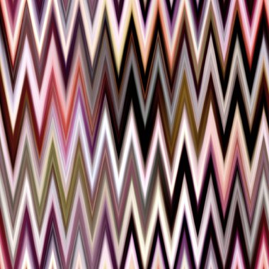 Endonezya uzayı gradyan ikat desenini boyamış. Kusursuz renklendirilmiş zig zag etkisi. 1970 'lerin moda baskısı geçmişi