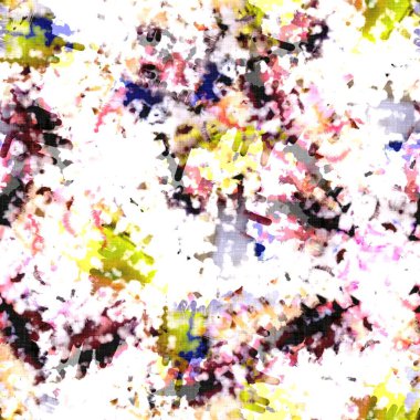 Dağınık yaz kravatlı batik plaj desenli. Kusursuz renkli lekeli uzay boyalı efekt modayı. Yumuşak döşenmiş arka plan yıkanmış. 