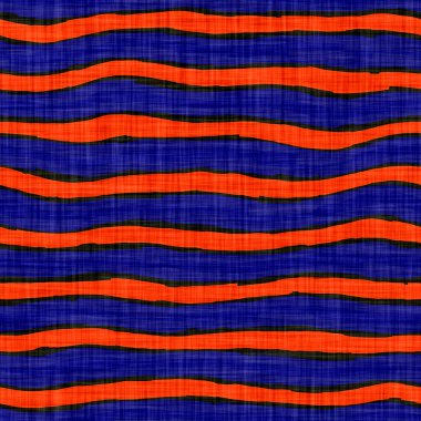 Mavi benekli girdap dalgası rustik keten dokusu arka planı. Yaz kumsalı tarzı çizgili ev dekorasyonu. Boyalı yıkama dalgalı sahil tekstil etkisi. Yüksek kalite jpg pürüzsüz desen örneği.