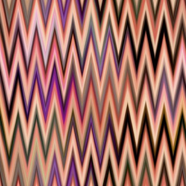 Endonezya uzayı gradyan ikat desenini boyamış. Kusursuz renklendirilmiş zig zag etkisi. 1970 'lerin moda baskısı geçmişi