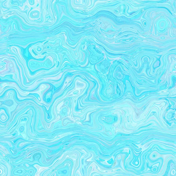 Egejski morski morski cętkowany wirować marmurowy morski tekstura tło. Letni nadmorski styl życia wystrój domu. Płyn płyn niebieski przepływ wody efekt farbowane tkaniny bezszwowy wzór. — Zdjęcie stockowe