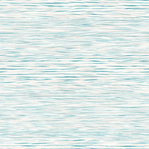 Space dyed coastal marl stripe texture background. Seamless jersey fabric effect repeatable swatch. Coastal marine summer style. — Stock Photo, Image