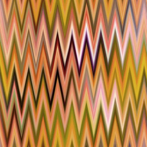 Indonesia spazio colorato modello ikat gradiente. Effetto zig zag variegato colorato senza cuciture. Retro 1970 moda stampa sfondo — Foto Stock