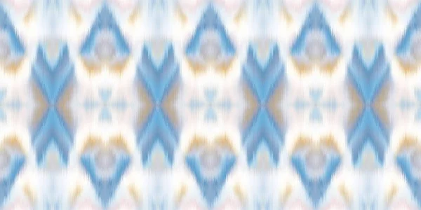 Geometrische indigo blauwe ombre tie kleurstof batik streep rand patroon. Naadloze shibori ruimte geverfd gestreept effect mode rand. Uitgewassen boho strand dragen lint eindeloze tape. — Stockfoto