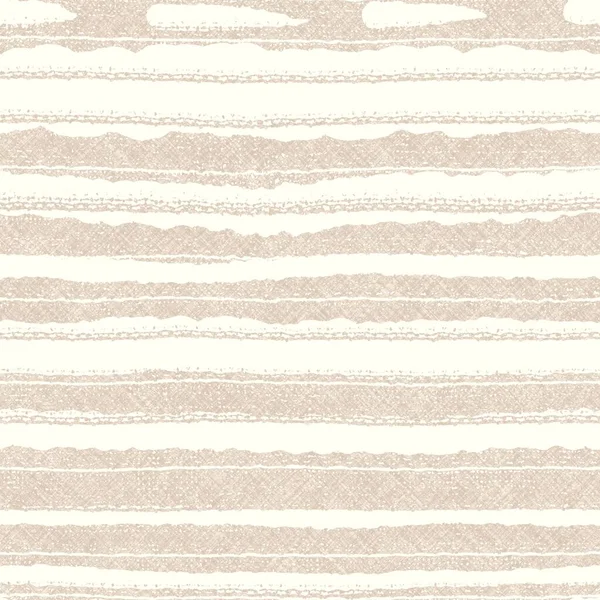 Minimal ecru jute plain horizontal stripe texture pattern. Two tone washed out beach decor background. Modern rustic brown sand color design. Seamless striped distress shabby chic pattern. — Stock Photo, Image