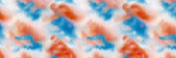 オーシャンブルーの斑入りボーダーストリップリネンの質感の背景。夏の沿岸生活スタイル波状の水生地効果。Azure blu洗浄刃先材料。装飾的なテキスタイルシームレスパターンリボントリム. — ストック写真