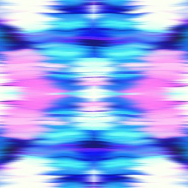 Optik kravat boyası kaleydoskop bulanık doku arka planı. Kusursuz simetri ombre etkisi geçti. 80 'lerin stili eski geometrik ayna deseni. Yüksek çözünürlüklü funky plaj giyin moda tekstili