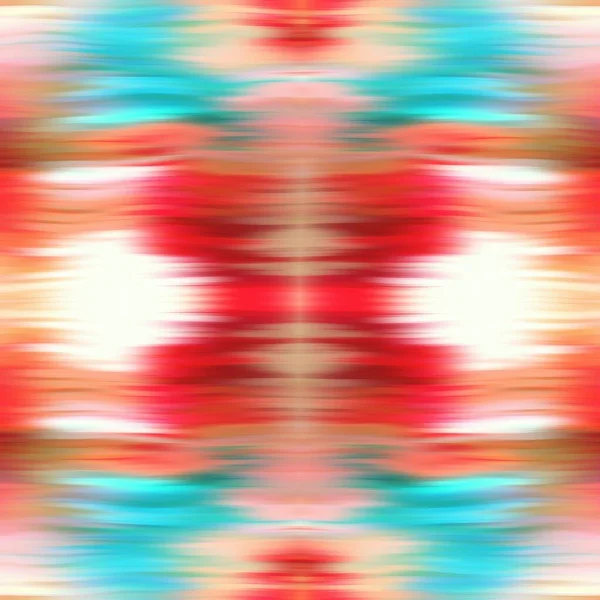 Optická kravata barvivo kaleidoskop rozmazání textury pozadí. Bezproblémový ombre efekt ombre. Osmdesátá léta styl retro geometrické zrcadlo vzor. Funky Beach oblečení módní textil s vysokým rozlišením — Stock fotografie