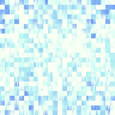 Optik düşük polyester piksel ızgara boya bulanık doku arka planı. Kusursuz yıkanmış geometrik ombre etkisi. 80 'lerin tarzı eski kare şekilli. Yüksek çözünürlüklü funky plaj giyin moda tekstil.