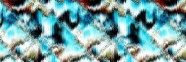 Голубой океан пятнистая полоса льняного фона текстуры. Летний прибрежный образ жизни приводит к эффекту воды. Лазурно-голубой промывочный материал. Декоративная текстильная отделка ленты без швов. — стоковое фото