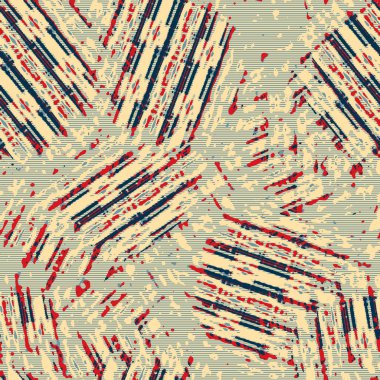 Eğlenceli sarı, kırmızı, soyut, dikişsiz doku. Modern retro-yüzme her yerde moda. Sahilde yaşam yastığı kaplaması ya da sahil evi kumaş arka planı. Yüksek kalite jpg batik swatch.