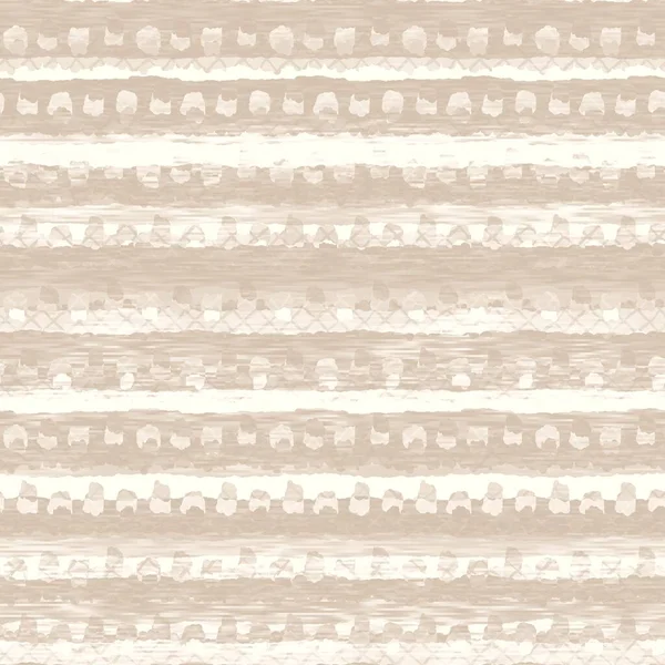 Minimal ecru jute plain horizontal stripe texture pattern. Two tone washed out beach decor background. Modern rustic brown sand color design. Seamless striped distress shabby chic pattern. — Stock Photo, Image