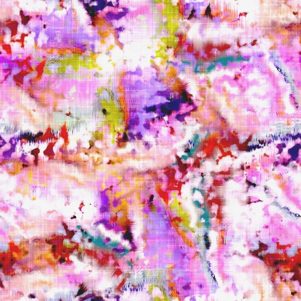 メッシー夏ネクタイ染料バティックビーチウェアパターン。シームレスなカラフルな染色スペースは、ファッション効果を染め。柔らかい家具の背景を洗い流しました. — ストック写真