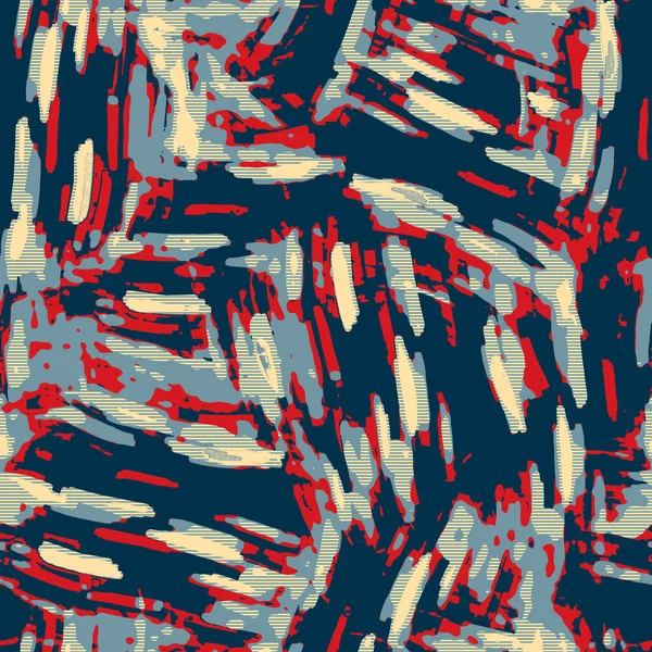 Klassisches marine blau rot gelb nahtlose Textur. Moderne Retro-Badebekleidung mit Allover-Print. Memphis-Stil männlichen Grunge abstrakten Hintergrund. Hochwertige jpg swatch. — Stockfoto