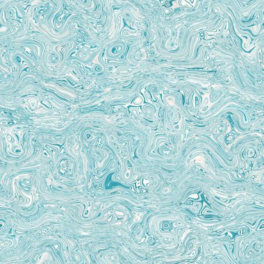 Ege mavisi benekli girdap mermer denizcilik dokusu arka planı. Yaz kıyı yaşam tarzı ev dekorasyonu. Sıvı mavi su akış efekti tekstil dikişsiz desen boyadı.