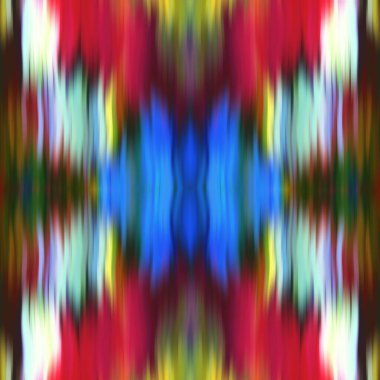 Optik kaleydoskop bulanık doku arka planı. Kusursuz simetri ombre etkisi geçti. 80 'lerin stili eski geometrik ayna deseni. Yüksek çözünürlüklü plaj tekstili